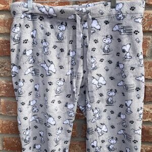 Gray Snoopy Pajama Pants